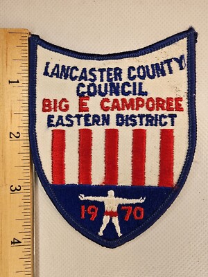 Boy Scouts Patch 1970 Lancaster County Council Big E Camporee Eastern District