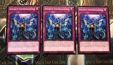 *** 3X INFINITE IMPERMANENCE 3X *** PLAYSET 1ST EDITION SDWD-EN031 YUGIOH!