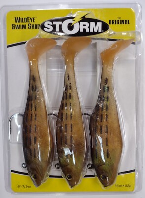 Lot de 3 leurres Storm Wildeye Swim Shad – 10g - sd - 8 cm