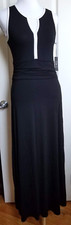 Vince Camuto Black White Modern Tribe Maxi Dress Size XSmall NEW $99