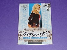 2011 Benchwarmer RYAN SHAMROCK Holiday Autograph ALICIA WEBB Pro Wrestling WWE