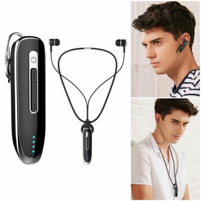 Wired/Wireless Bluetooth Headset Earphone Stereo Music Earpiece
