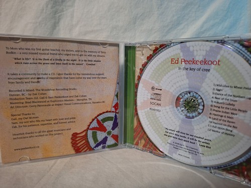 In the Key of Cree by Ed Peekeekoot - (2006/CD) *Ahtahkakoop Cree First Nation* - Picture 3 of 3