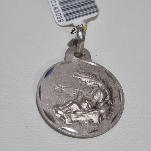 925 Satin sterling silver pendant Guardian New With Tags. Ex Shop Stock