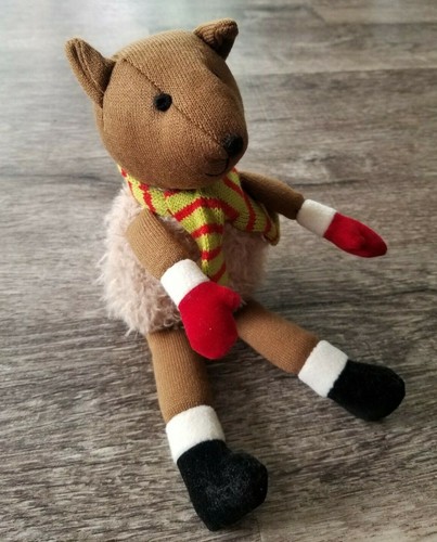 Gund ~ KNIT FOX ~ 7.5" Christmas Holidays Plush Stuffed Toy # 4043904 - Picture 4 of 4