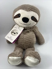 NWT Warmies Microwavable Weighted Stuffed Animal Sloth Heated Stuffed Plush