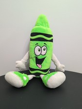 Crayola Screamin Green Crayon Plush 18 Stuffed Toy Embroidered 2019