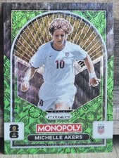 2026 Panini Monopoly FIFA World Cup - Michelle Akers #90 Four Corners Green Wave