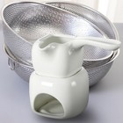 110ml Chocolate Melting Stove Ceramic Melting Pot with Stand for Cheese