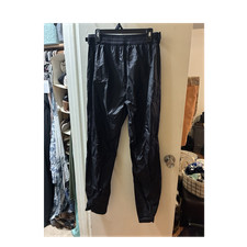 Cabela's Men's Snow Pants Black Nylon Size M Regular Button Zipper Closure