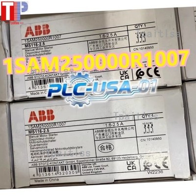 1 Stück Brandneu ABB MS116-2.5 1.6-2.5A Manueller Motorstarter 1SAM250000R1007-