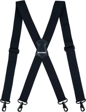MELOTOUGH Men's Suspender 1.5/2 Inch Wide Suspenders Full 1.5 inch, Black 