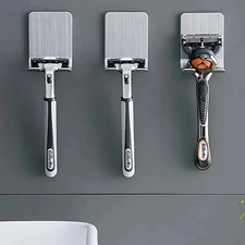 2PCS Razor Holder 304 Stainless Steel Shaver Stand Bathroom Hook Rack