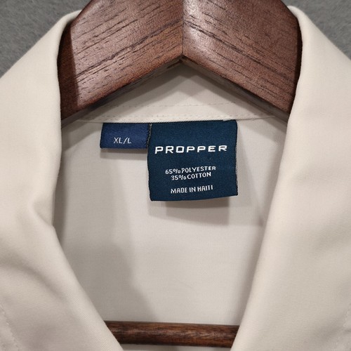 Propper Men's White Heavy Zippered Tactical Long Sleeve Shirt Size XL/L - Picture 3 of 7