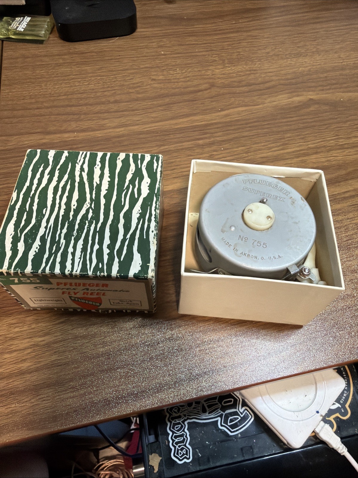 Pflueger Superex Automatic Fly Reel, No. 755 w/ box
