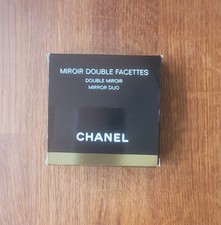 Chanel Double Facetted Mirror, Pouch + Box with Chanel Paper Bag And Ribbons.