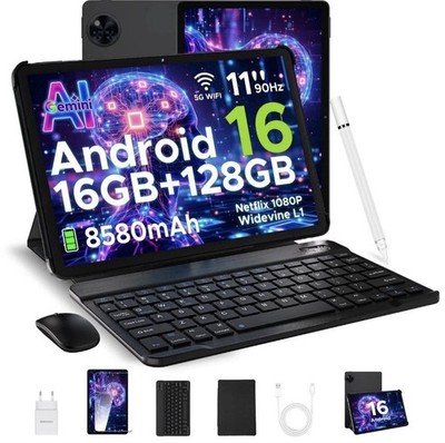 DOOGEE U11Pro Android 16 Tablet 11 Zoll Gemini AI 30GB+256GB 8580mAh Widevine L1