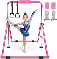 Sportsroyals Gymnastics Bar for Kids,Adjustable Height Gymnastic Horizontal B...