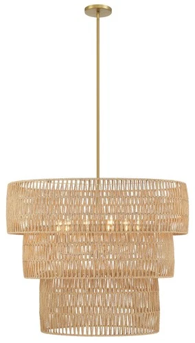 Minka Lavery 5046 Bungalow Heaven 6 Light 32"W Multi Light - Brass - Picture 6 of 11