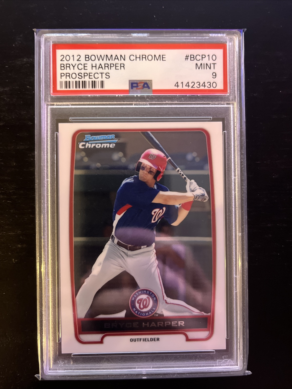 2012 Bowman Chrome Prospects Bryce Harper #BCP10 PSA 9 MINT