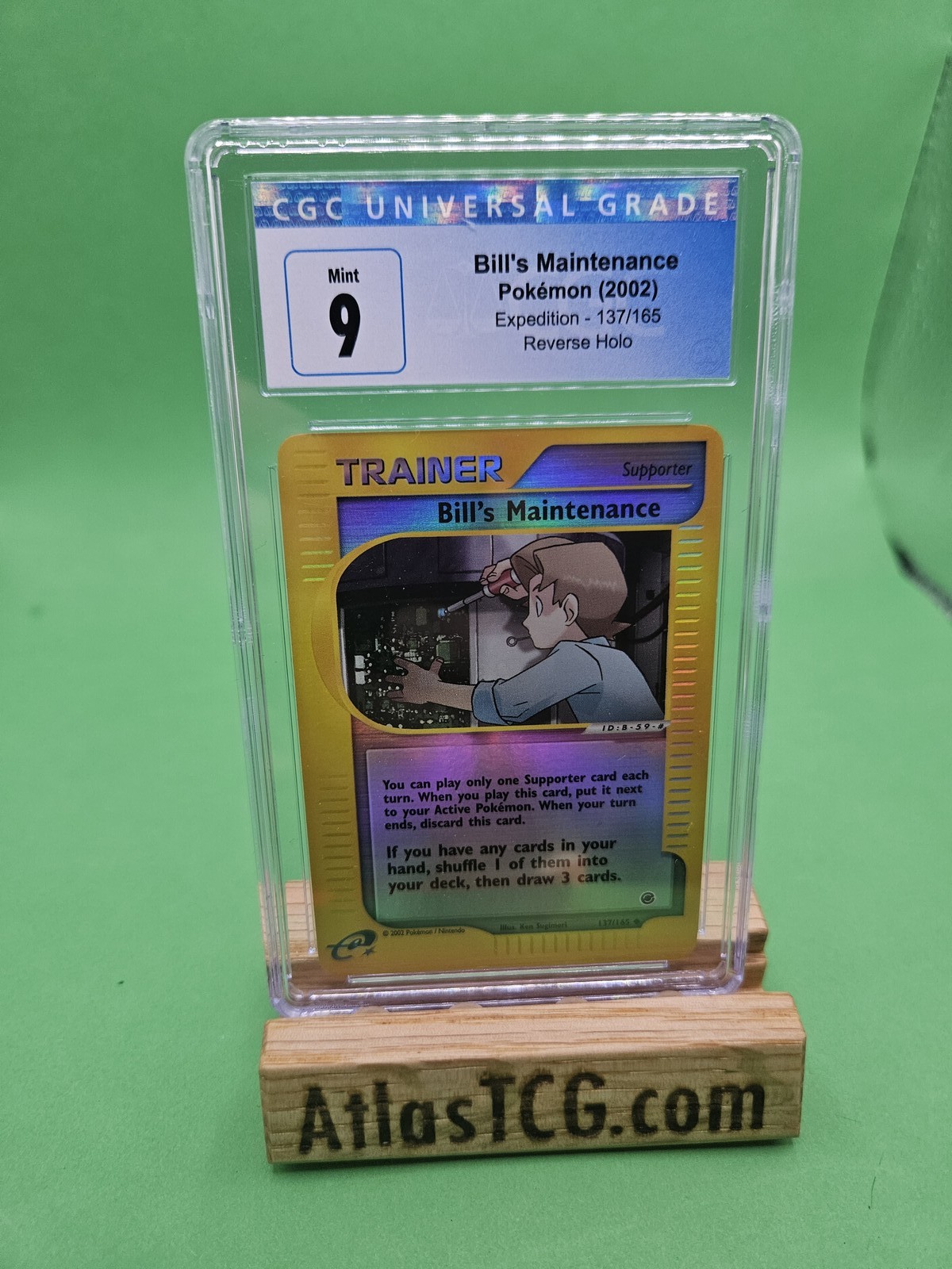 Bill's Maintenance 137/165 Reverse Holo - Pokémon Expedition - Pokemon - CGC 9 G