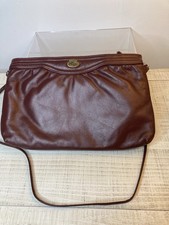 VINTAGE Etienne Aigner Burgundy Genuine Leather Shoulder Bag