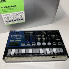 Korg Volca Nubass Tube Synthesizer Sequencer W/ Key Guide Manual Tested Working