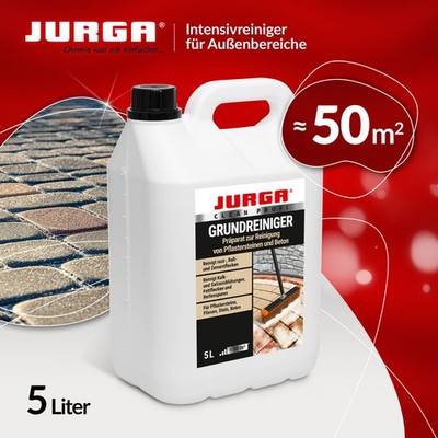 Jurga Grundreiniger 5L, PFLASTERSTEIN & BETONREINIGER, für alle GEHWEGE, Wege