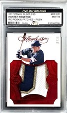 🔥 Hunter Renfroe (RC) 2017 Panini Flawless - Rookie Patches 18/20  MINT!