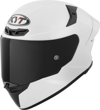 KYT Tt-Revo Integral Helmet Plain White E06 (White) Size: L(59)