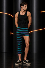 PIERRE CARDIN - 1991 Stripe Knit Lycra Pants, Waist-32