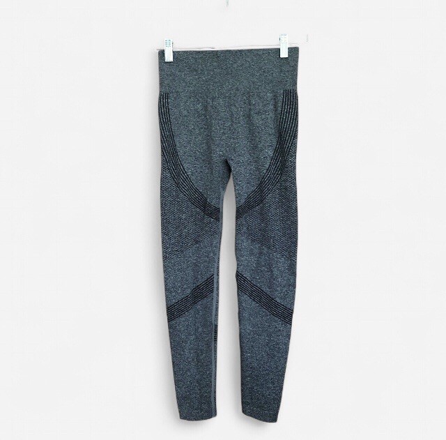 Grey High Waisted Workout Leggings Activewear | Women’s Size M