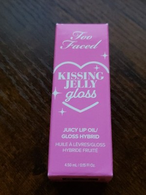 Too Faced Kissing Jelly Hydrating Lip Oil Gloss (You Pick) NIB 0.15 oz / 4.5 ml