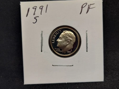 1991-S Roosevelt Dime Proof — photo from the most recent tracked eBay sale