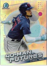 2021 BOWMAN CHROME BASEBALL 40-Man Futures #FMF-28 Gabriel Arias MLB Mint