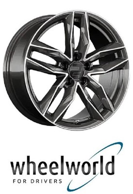 4x Wheelworld WH40 8,5x19 5/112,0 ET38 Schwarz Hochglanzpoliert