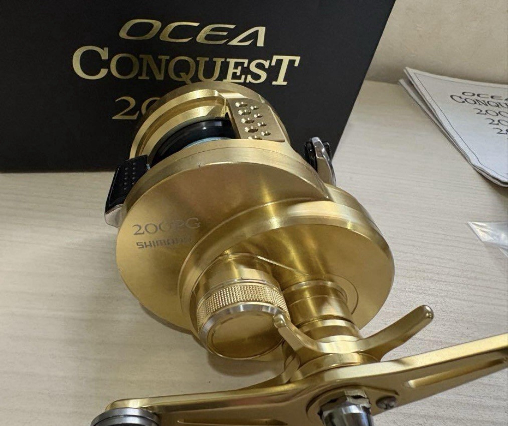 リール SHIMANO - OCEA CONQUEST 200PG shimano : OCEA CONQUEST 200PG, Right hand, Off-Shore Round