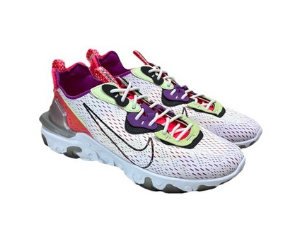 Nike React Vision Men s Summit White Volt D/MS/X Sneakers  Cd4373-102  Size 11.5