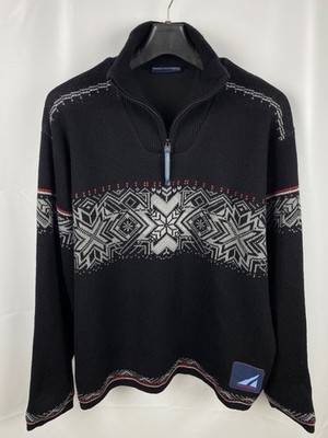 Spitzbergen Wool 1/4 Zip Sweater Norvegian Style size XXL
