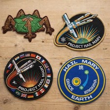Embroidered Project Hail Mary Movie Patch Rocket Launch Space Iron/Sew On Patche