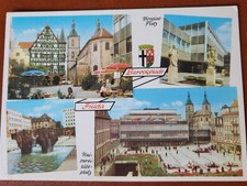 AK Fulda, 4 Ansichten, coloriert, gelaufen 1973