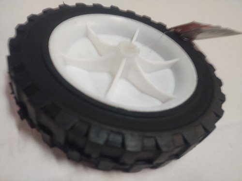 2pc Pair: 7" SEMI SOLID HARD RUBBER REPLACEMENT TIRE WHEEL MOWER,CART, Flat-Free - Picture 7 of 14