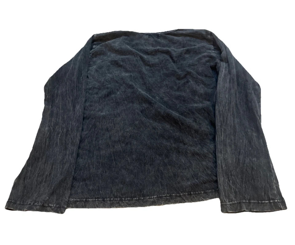 Rising International Embroidered Top Women’s Large Patch Black Y2K - Image 2 of 4