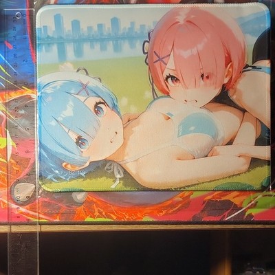 RE:ZERO REM, RAM WAIFU ANIME MOUSEPAD
