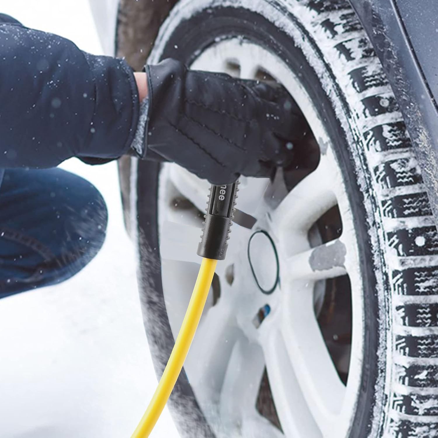 Hromee Air Compressor Hose 1/4 Inch x 50 Feet Hybrid 50 Feet, Yellow 