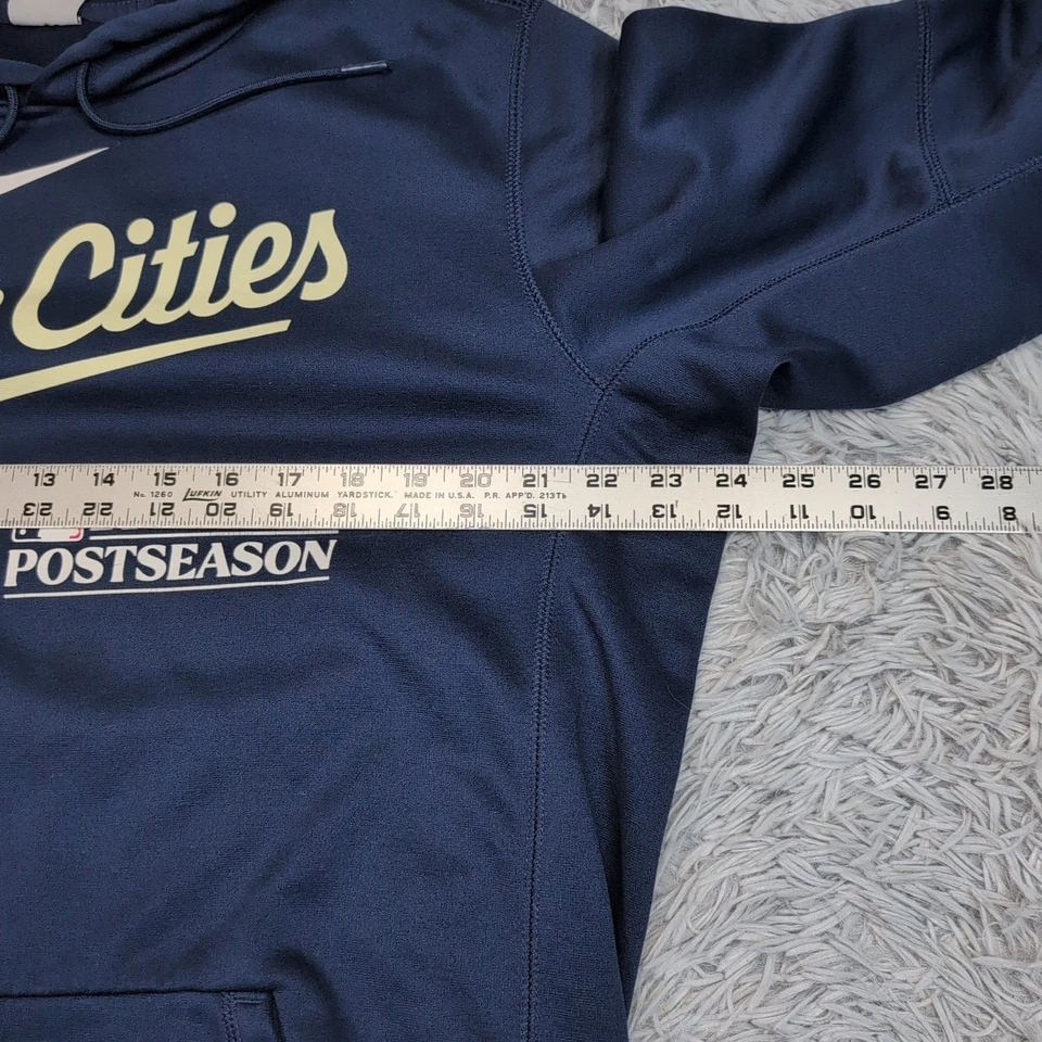 Minnesota Twins Sweatshirt Mens L Blue Hoodie MLB Baseball Pocket Nike Athletic  - Image 3 of 4