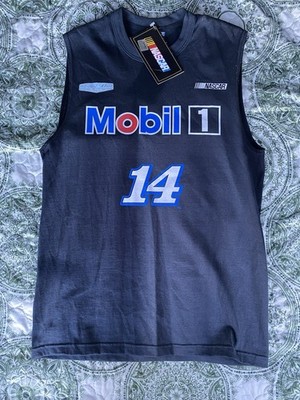 Nascar Mobil 1 Sleeveless Tony Stewart Jersey 14 Logo Black Size M With Tag