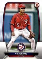 CJ Abrams 2023 Bowman #98 Washington Nationals