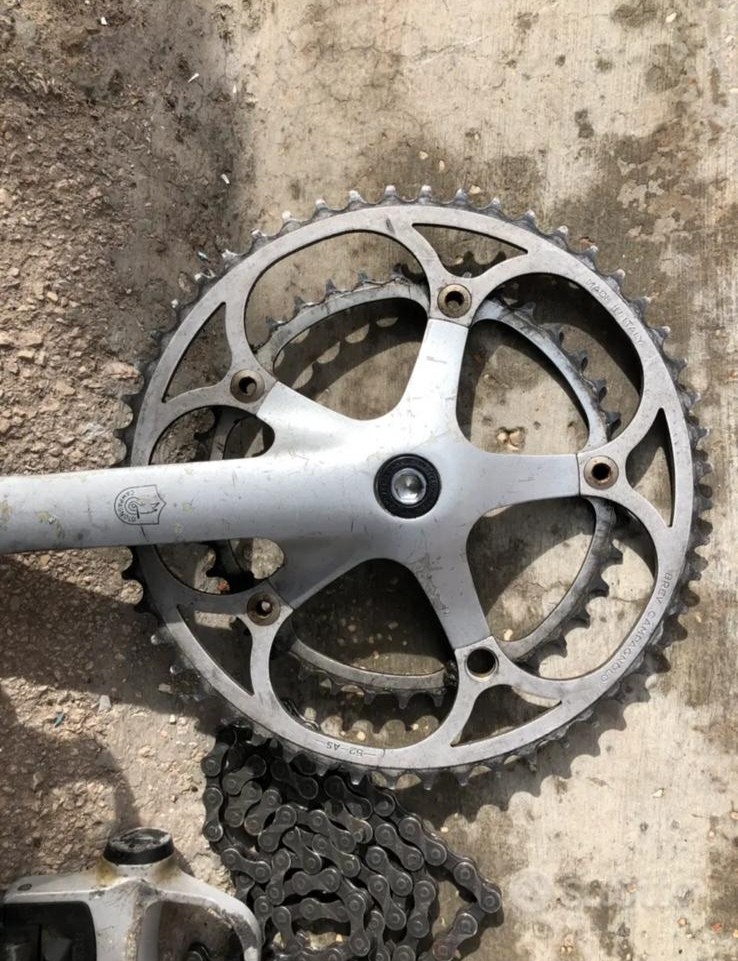 Gruppo Campagnolo Vintage Bici da Corsa + Piega Manubrio Deda Elementi foto 2