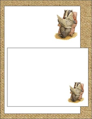 Zeitungsdachs - A5 Schreibpapier
